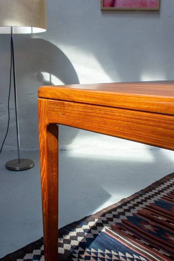 Vintage teak dining table, Danish Mid Century, 1960s, solid wood