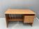 Writing desk, vintage wooden desk, 1980s, Czechoslovakia