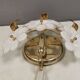 Swedish wall lamp in transparent and white glass shaped like flowers 1960s