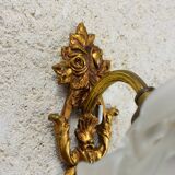 Glass paste flower applique