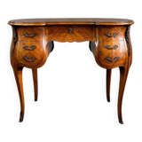 Coiffeuse de style Louis XV marquetée, XXe siècle