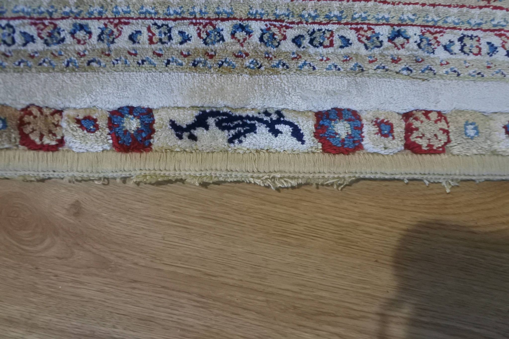 Large and luxurious Turkish artistic silk rug, signed with certificate.