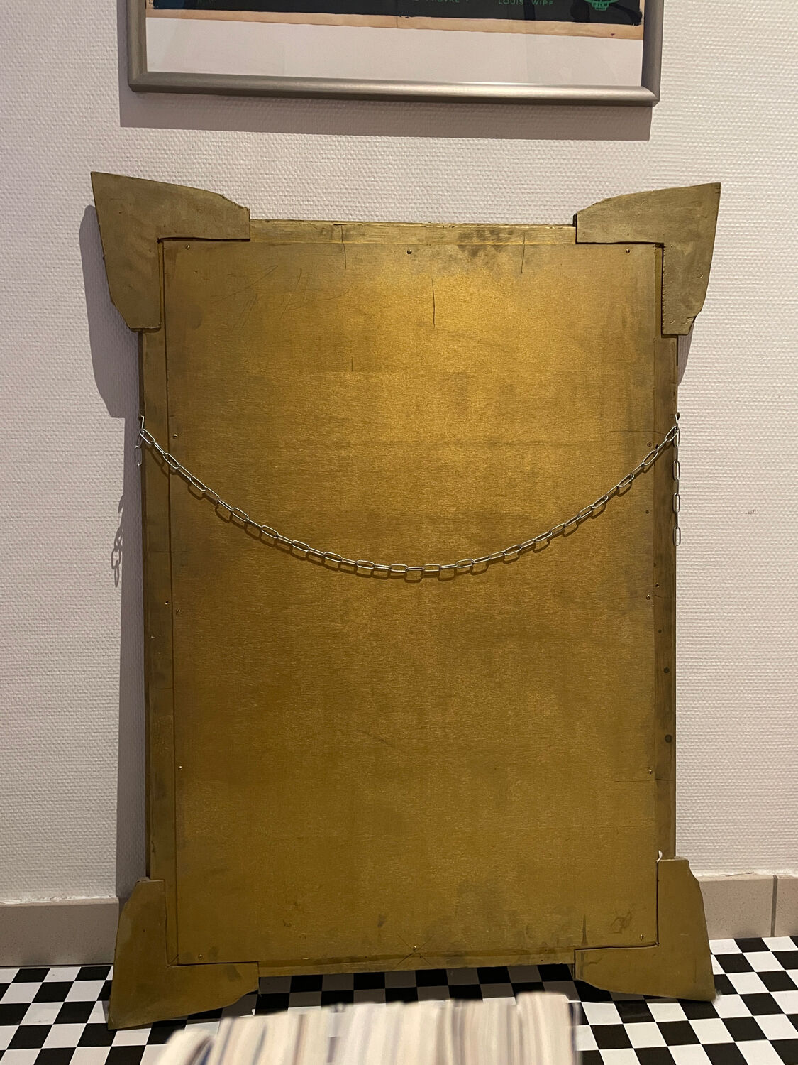 Antique golden mirror of Louis Philippe nineteenth century