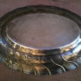 Plat en métal argenté