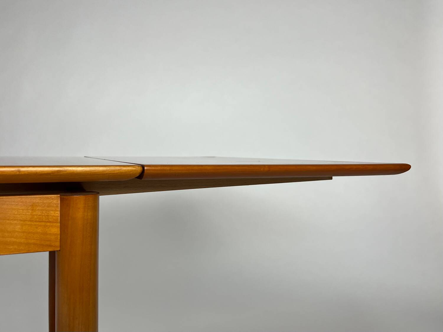 Vintage Cherrywood Dining Table Extendable 1960s Mid-Century