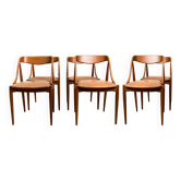 SERIES OF 6 SCANDINAVIAN TEAK CHAIRS BY JOHANNES ANDERSEN