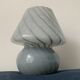 Lampe champignon en verre de Murano, 1980