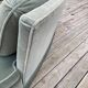 Rounded sofa with fringes