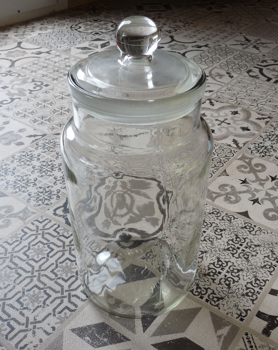 Old "candy" English / old vintage-old bottle jar