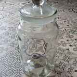 Bonbonnière anglaise ancien bocal vintage-flacon ancien