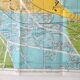 Vintage map Bordeaux and its suburbs