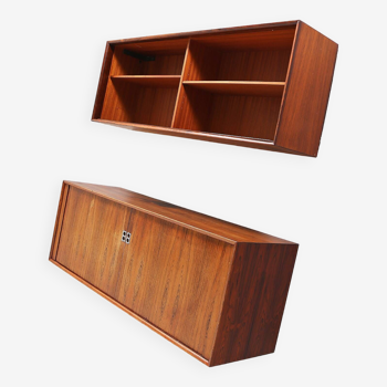 Arne Vodder for Sibast Combination of two wall-hung sideboards Rosewood 60s - C