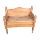 Vintage pine chest bench