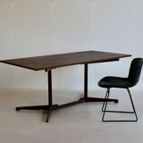 A large wooden desk. Italy 70s