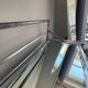 Vintage coat rack, beveled mirror and chrome, art deco