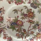 Sarreguemines Dessert Plates: Hand-Painted Chinoiserie Decor, 19th Century
