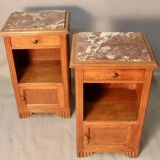 Pair of art deco bedside tables