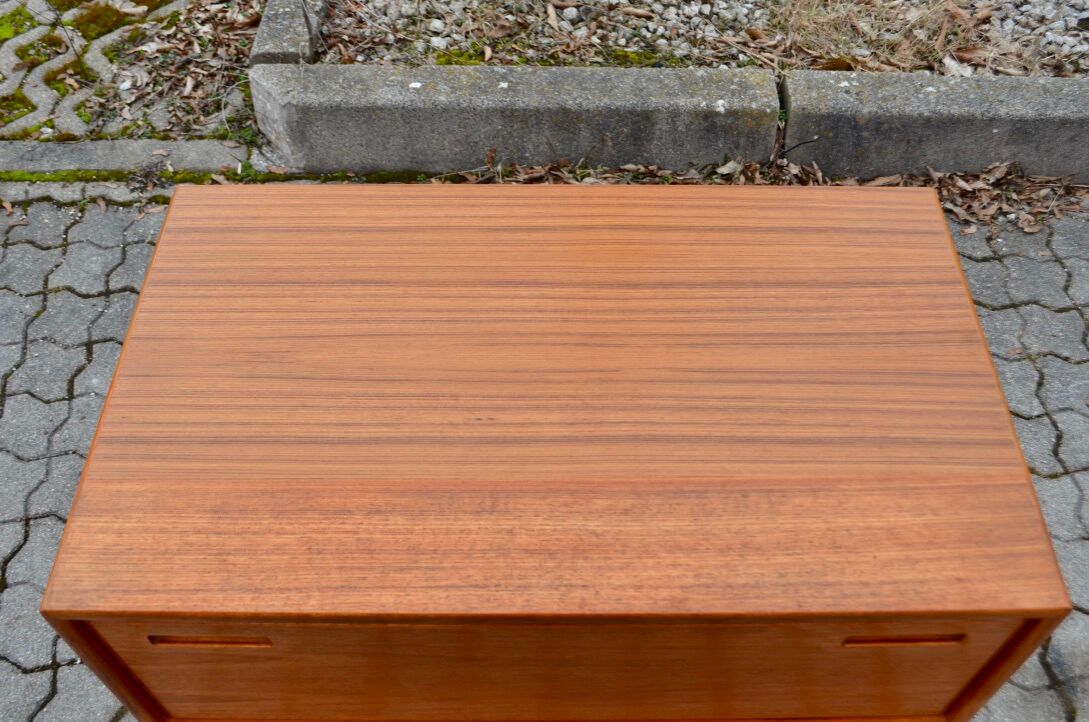 Danish Modern Teak Chest of Drawers  Cabinet Sideboard