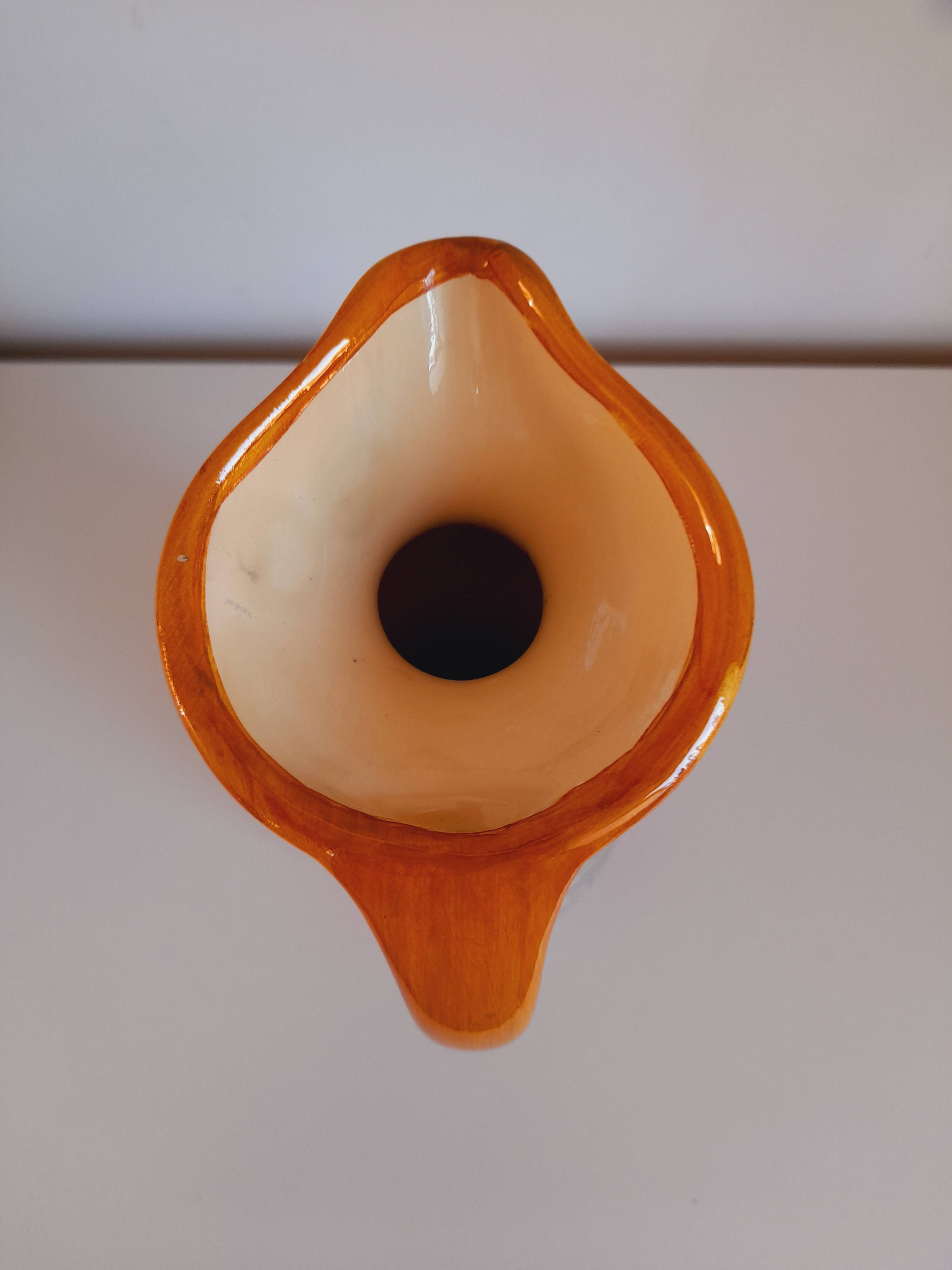 Vintage handmade pitcher from the 1960s.
