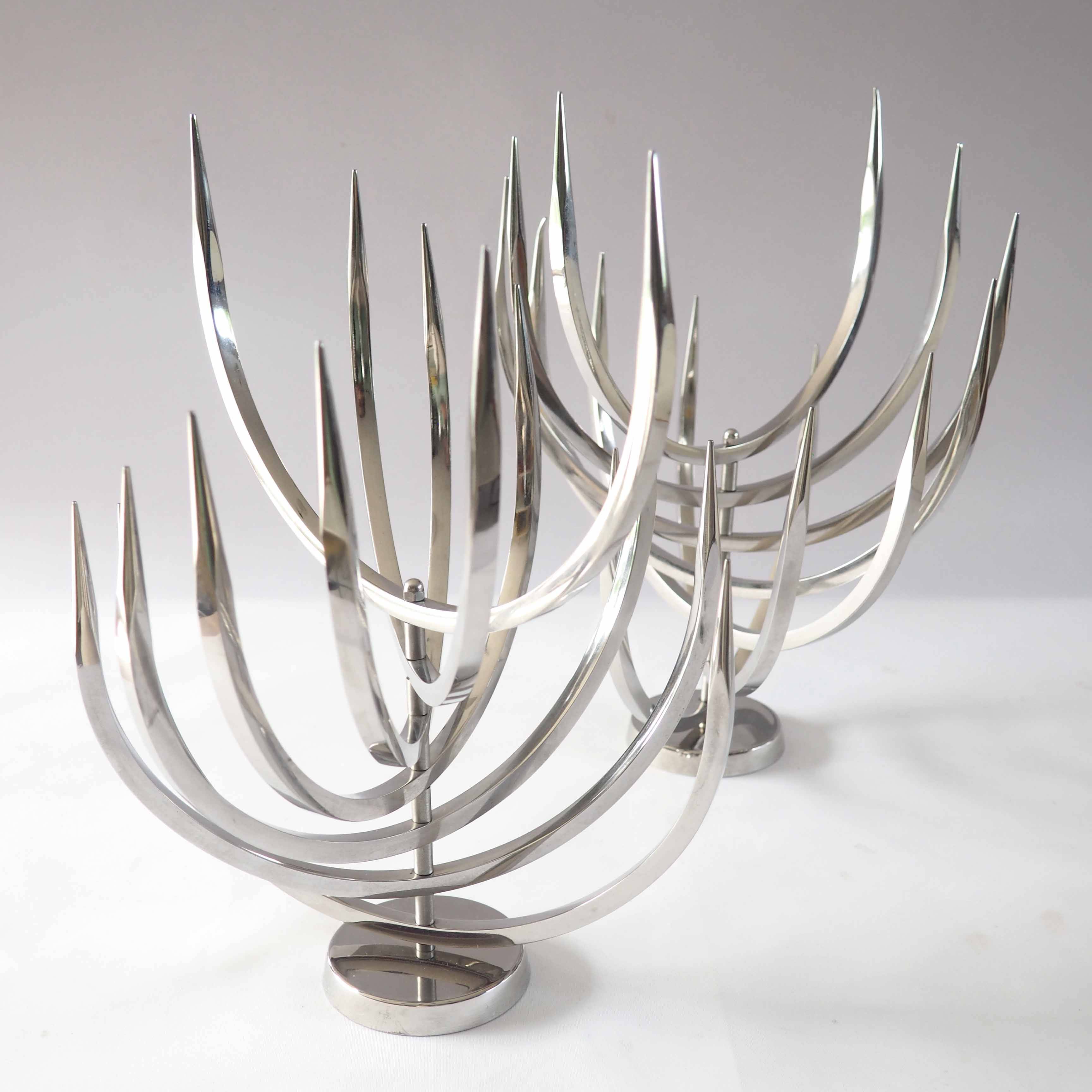 Pair of X Feal candlesticks