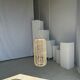 Large lantern-shaped rattan pendant lamp H50 D24