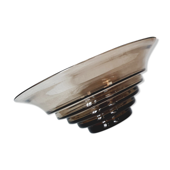 Saladier en verre moka vintage