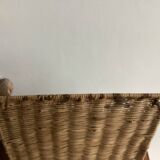 Vintage rattan mail holder