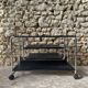 Occasional furniture / hi-fi furniture on chrome metal wheels – Habitat