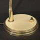 Desk lamp 50s 60s flexible brass metal beige vintage bedside casserole