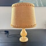 Onyx and jute lamp