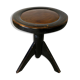 Leather and chain piano stool 1930