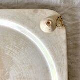 Gien earthenware trivet, Peonies