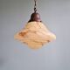 Art Deco suspension in marbled opaline, Scailmont (Belgium), 1920-30