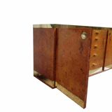 Sideboard in elm and brass burr Willy Rizzo