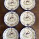Dessert plates with old Martres Tolesane