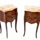 Pair of bedside tables, early 20th century, France.