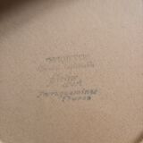 Set of 6 beige stoneware plates