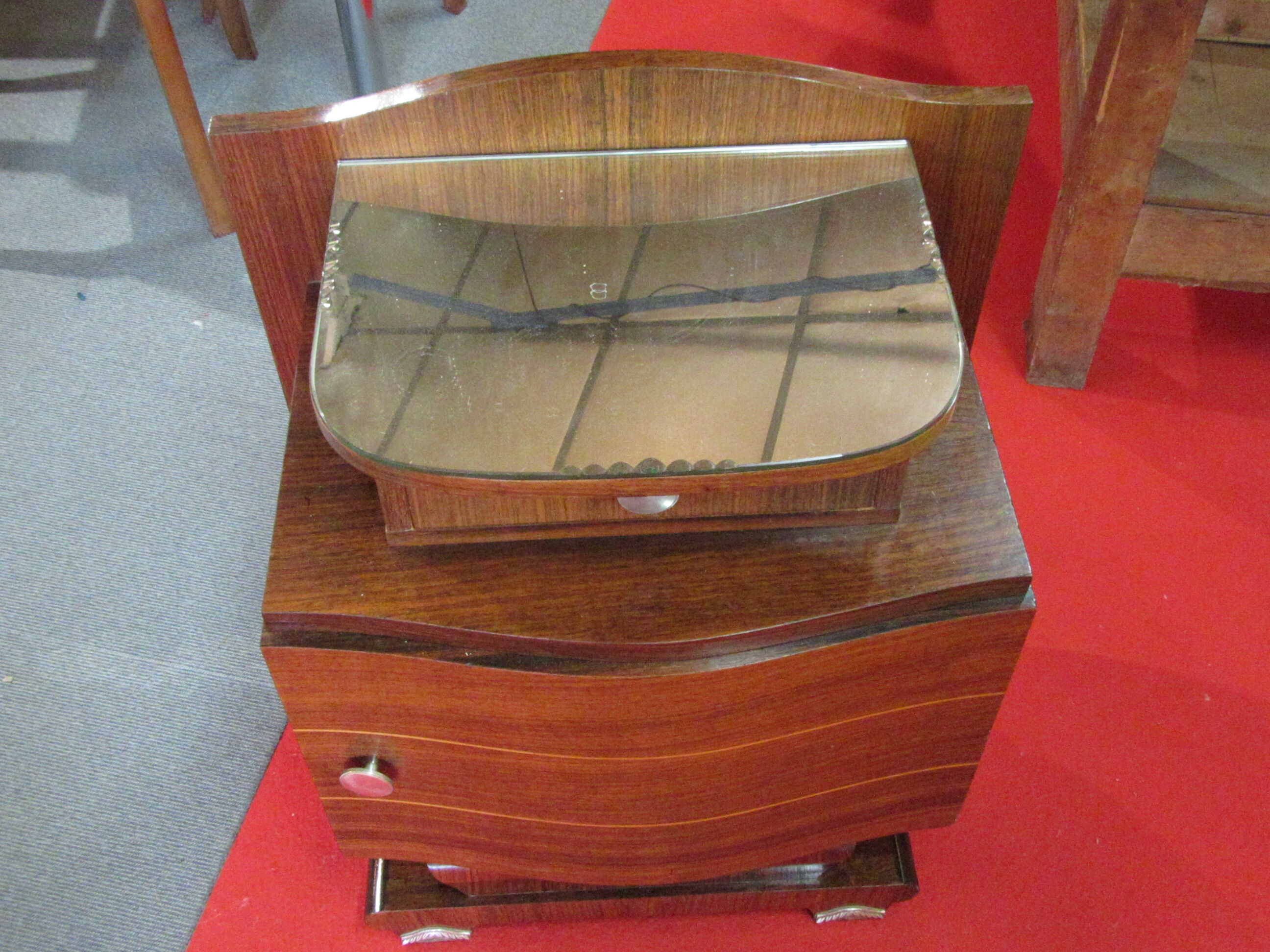 Bedside art deco rosewood