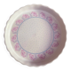 Vintage pie dish – Floral decoration with roses and blue polka dots – Ceramic Fr