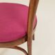 Vintage chair natural raspberry wool bentwood 1960