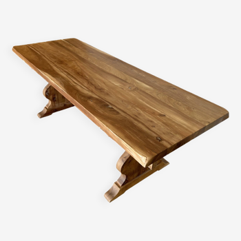 Table de ferme rare bois massif