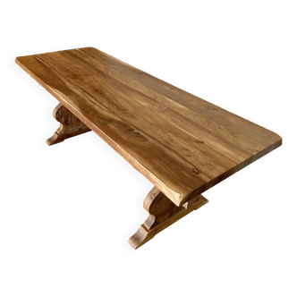 Table de ferme rare bois massif