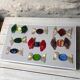 9 Murano glass candies