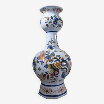 Rouen earthenware vase