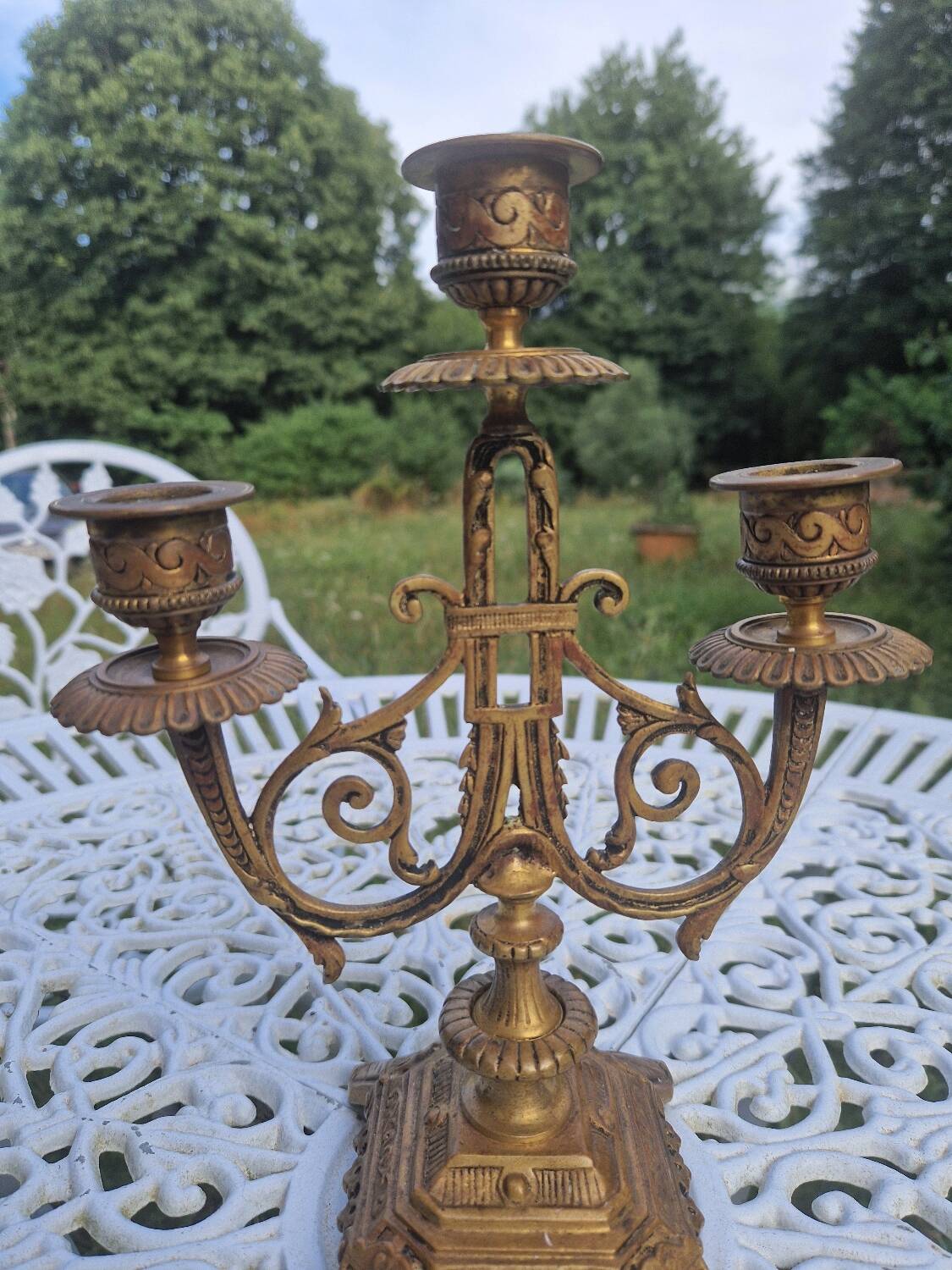 Vintage Brass Candle Holder