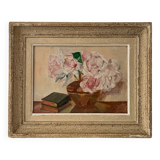 Still life on wood.