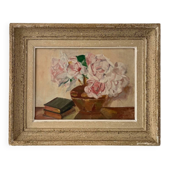 Still life on wood.