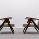 Mid Century Easy Chair Model B - 310 Var in Ivory Boucle