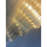 Set of Two Venetian "Quadriedro" Twist Murano Glass Wall Sconces