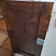 Small storage unit in solid wood and copper.